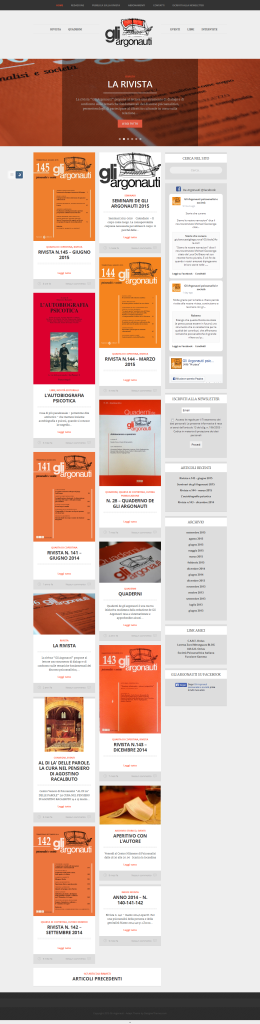 Assistenza sito web - homepage de "Gli Argonauti"